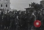 Image of Gabriele D'Annunzio welcomed as he enters Fiume Fiume Croatia, 1919, second 9 stock footage video 65675023056