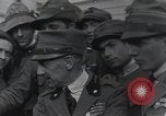 Image of Gabriele D'Annunzio welcomed as he enters Fiume Fiume Croatia, 1919, second 16 stock footage video 65675023056