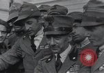 Image of Gabriele D'Annunzio welcomed as he enters Fiume Fiume Croatia, 1919, second 19 stock footage video 65675023056