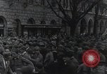 Image of Gabriele D'Annunzio welcomed as he enters Fiume Fiume Croatia, 1919, second 31 stock footage video 65675023056