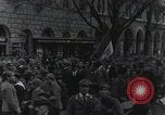 Image of Gabriele D'Annunzio welcomed as he enters Fiume Fiume Croatia, 1919, second 42 stock footage video 65675023056