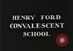 Image of Henry Ford Convalescent School United States USA, 1936, second 3 stock footage video 65675023073