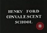 Image of Henry Ford Convalescent School United States USA, 1936, second 7 stock footage video 65675023073