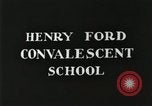 Image of Henry Ford Convalescent School United States USA, 1936, second 9 stock footage video 65675023073