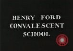 Image of Henry Ford Convalescent School United States USA, 1936, second 14 stock footage video 65675023073