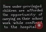 Image of Henry Ford Convalescent School United States USA, 1936, second 15 stock footage video 65675023073