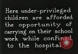 Image of Henry Ford Convalescent School United States USA, 1936, second 21 stock footage video 65675023073