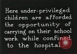 Image of Henry Ford Convalescent School United States USA, 1936, second 25 stock footage video 65675023073