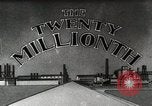 Image of Ford promotional on occasion of 20 millionth automobile Detroit Michigan USA, 1931, second 15 stock footage video 65675023075