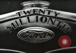 Image of Ford promotional on occasion of 20 millionth automobile Detroit Michigan USA, 1931, second 19 stock footage video 65675023075