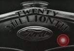 Image of Ford promotional on occasion of 20 millionth automobile Detroit Michigan USA, 1931, second 20 stock footage video 65675023075