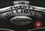 Image of Ford promotional on occasion of 20 millionth automobile Detroit Michigan USA, 1931, second 21 stock footage video 65675023075