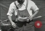 Immagine di Costruzione di Ukulele Hawaii USA, 1917, secondo 35 filmato di repertorio 65675023085