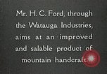Image Appalachian artisanat Boone North Carolina USA, 1934, de la seconde 8 séquences d'archives historiques vidéo 65675023108