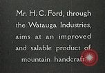 Image Appalachian artisanat Boone North Carolina USA, 1934, de la seconde 11 séquences d'archives historiques vidéo 65675023108