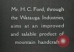 Image Appalachian artisanat Boone North Carolina USA, 1934, de la seconde 12 séquences d'archives historiques vidéo 65675023108