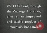 Image Appalachian artisanat Boone North Carolina USA, 1934, de la seconde 13 séquences d'archives historiques vidéo 65675023108