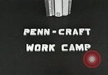 Standbild Penn-Craft Camp Pennsylvania United States USA, 1938, aus Sekunde 6 historischem Filmmaterial Videoclip 65675023124
