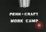 Standbild Penn-Craft Camp Pennsylvania United States USA, 1938, aus Sekunde 8 historischem Filmmaterial Videoclip 65675023124