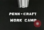 Standbild Penn-Craft Camp Pennsylvania United States USA, 1938, aus Sekunde 9 historischem Filmmaterial Videoclip 65675023124