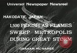 Standbild Flammen sweep Stadt Hakodate Japan, 1934, aus Sekunde 5 historischem Filmmaterial Videoclip 65675023127