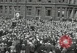 Standbild arbeitslose Männer demonstrieren während der Depression Minneapolis Minnesota USA, 1934, aus Sekunde 7 historischem Filmmaterial Videoclip 65675023138
