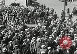 Standbild arbeitslose Männer demonstrieren während der Depression Minneapolis Minnesota USA, 1934, aus Sekunde 41 historischem Filmmaterial Videoclip 65675023138