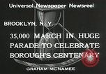 Standbild Brooklyn Jubiläum Brooklyn New York City USA, 1934, aus Sekunde 4 historischem Filmmaterial Videoclip 65675023139