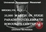Standbild Brooklyn Jubiläum Brooklyn New York City USA, 1934, aus Sekunde 8 historischem Filmmaterial Videoclip 65675023139