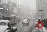 Standbild Schnee in Manhattan New York United States USA, 1938, aus Sekunde 33 historischem Filmmaterial Videoclip 65675023176