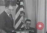 Image of NASA press conference Washington DC USA, 1959, second 28 stock footage video 65675023287