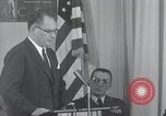 Image of NASA press conference Washington DC USA, 1959, second 55 stock footage video 65675023287