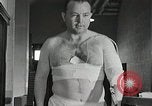 Image of Astronaut undergoes treadmill test Ohio United States USA, 1959, second 16 stock footage video 65675023387