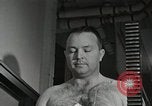 Image of Astronaut undergoes treadmill test Ohio United States USA, 1959, second 32 stock footage video 65675023387