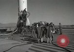 Image of Preparing Redstone Missile for launch New Mexico United States USA, 1960, second 15 stock footage video 65675023465