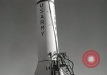Image of Preparing Redstone Missile for launch New Mexico United States USA, 1960, second 29 stock footage video 65675023465
