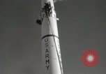 Image of Preparing Redstone Missile for launch New Mexico United States USA, 1960, second 32 stock footage video 65675023465