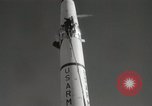 Image of Preparing Redstone Missile for launch New Mexico United States USA, 1960, second 33 stock footage video 65675023465