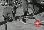 Image of Redstone Missile being fueled from trucks New Mexico United States USA, 1960, second 34 stock footage video 65675023466