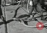 Image of Redstone Missile being fueled from trucks New Mexico United States USA, 1960, second 36 stock footage video 65675023466
