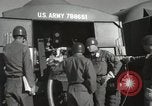 Image of Redstone Missile being fueled from trucks New Mexico United States USA, 1960, second 47 stock footage video 65675023466