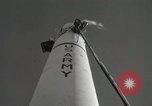 Image of Redstone Missile being fueled from trucks New Mexico United States USA, 1960, second 56 stock footage video 65675023466