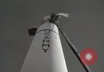 Image of Redstone Missile being fueled from trucks New Mexico United States USA, 1960, second 59 stock footage video 65675023466