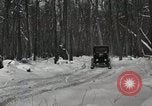 Image of Ford automobile with skis Michigan United States USA, 1918, second 13 stock footage video 65675023594
