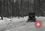 Image of Ford automobile with skis Michigan United States USA, 1918, second 15 stock footage video 65675023594