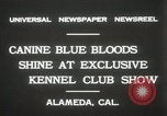 Image of Kennel club show Alameda California USA, 1931, second 4 stock footage video 65675023608