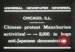 Image of Chinese protest against Japanese Chicago Illinois USA, 1931, second 8 stock footage video 65675023609