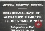 Immagine di Celebrazione presso la Sala dell'indipendenza Philadelphia Pennsylvania USA, 1931, secondo 1 filmato di repertorio 65675023614