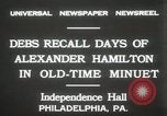 Immagine di Celebrazione presso la Sala dell'indipendenza Philadelphia Pennsylvania USA, 1931, secondo 3 filmato di repertorio 65675023614