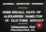 Immagine di Celebrazione presso la Sala dell'indipendenza Philadelphia Pennsylvania USA, 1931, secondo 8 filmato di repertorio 65675023614